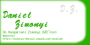 daniel zimonyi business card